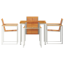 Conjunto de Comedor de Jardín de 5 Piezas  de Madera Maciza de Acacia | Foro24.es | Tu tienda online para hogar, jardín y más Foro24.es