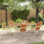 Conjunto de Comedor de Jardín de 7 Piezas de Madera Sólida de Acacia | Foro24.es | Tu tienda online para hogar, jardín y más Foro24.es