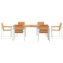 Conjunto de Comedor de Jardín  de 7 Piezas de Madera de Acacia | Foro24.es | Tu tienda online para hogar, jardín y más Foro24.es