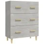 Betongraues Sperrholz-Sideboard 70x34x90 cm von vidaXL, Sideboards - Ref: Foro24-812154, Preis: 81,24 €, Rabatt: %