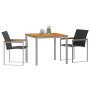 Conjunto de comedor de jardín de 3 piezas de madera de acacia de | Foro24.es | Tu tienda online para hogar, jardín y más Foro24.es