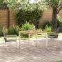 Conjunto de comedor de jardín de 3 piezas de madera de acacia de | Foro24.es | Tu tienda online para hogar, jardín y más Foro24.es