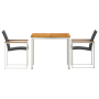 Conjunto de comedor de jardín de 3 piezas de madera de acacia de | Foro24.es | Tu tienda online para hogar, jardín y más Foro24.es