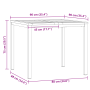 Conjunto de comedor de jardín de 3 piezas de madera de acacia de | Foro24.es | Tu tienda online para hogar, jardín y más Foro24.es