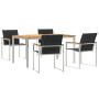 Juego de Comedor de Jardín de 5 Piezas de Madera Maciza de Acacia de , Mesas de jardín - Ref: Foro24-3334815, Precio: 553,47 €