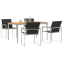 Juego de Comedor de Jardín  de 5 Piezas de Madera Maciza de Acacia | Foro24.es | Tu tienda online para hogar, jardín y más Foro24.es