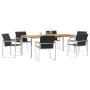 Juego de Comedor de Jardín de 7 Piezas en Madera Acacia Maciza | Foro24.es | Tu tienda online para hogar, jardín y más Foro24.es