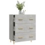 Aparador de madera contrachapada gris hormigón 70x34x90 cm de vidaXL, Aparadores - Ref: Foro24-812154, Precio: 82,27 €, Descu...