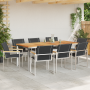 Juego de Comedor de 9 Piezas para Jardín de Madera Maciza de Acacia | Foro24.es | Tu tienda online para hogar, jardín y más Foro24.es