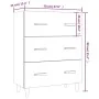 Betongraues Sperrholz-Sideboard 70x34x90 cm von vidaXL, Sideboards - Ref: Foro24-812154, Preis: 81,24 €, Rabatt: %