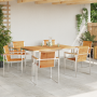 Conjunto de comedor de jardín de 7 piezas de madera maciza de teca de , Mesas de jardín - Ref: Foro24-3334824, Precio: 972,22 €