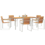 Conjunto de Comedor de Jardín de 7 Piezas de Madera Sólida de Teca by , Garden tables - Ref: Foro24-3334826, Price: 1,00 €, D...