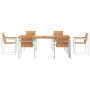 Juego de Comedor de Jardín de 7 Piezas en Madera Maciza de Teca | Foro24.es | Tu tienda online para hogar, jardín y más Foro24.es