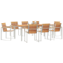 Conjunto de Comedor de Jardín de 9 Piezas de Madera Sólida de Teca by , Garden tables - Ref: Foro24-3334828, Price: 1,00 €, D...