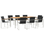 Conjunto de Comedor de Jardín  de 7 Piezas de Madera Maciza de Teca | Foro24.es | Tu tienda online para hogar, jardín y más Foro24.es