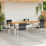 Conjunto de Comedor de Jardín  de 7 Piezas de Madera Maciza de Teca | Foro24.es | Tu tienda online para hogar, jardín y más Foro24.es