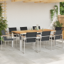 Juego de Comedor de Jardín  de 9 Piezas de Madera Sólida de Teca | Foro24.es | Tu tienda online para hogar, jardín y más Foro24.es