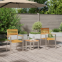 Conjunto de Comedor de Jardín  de 3 Piezas de Madera Maciza de Acacia | Foro24.es | Tu tienda online para hogar, jardín y más Foro24.es
