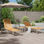 Tumbonas 2 pcs con Mesa de Madera Maciza de Teca by , Loungers - Ref: Foro24-3334842, Price: 675,51 €, Discount: %