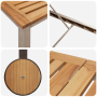 Tumbonas 2 pcs con Mesa de Madera Maciza de Teca by , Loungers - Ref: Foro24-3334842, Price: 675,51 €, Discount: %