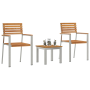 Conjunto de Comedor de Jardín de 3 Piezas de Madera Sólida de Teca von , Gartenstühle - Ref: Foro24-3334845, Preis: 330,11 €,...