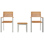 Conjunto de Comedor de Jardín de 3 Piezas de Madera Sólida de Teca von , Gartenstühle - Ref: Foro24-3334845, Preis: 330,11 €,...