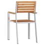 Sillas de Jardín Apilables  8 pcs 54.5x56x89 cm Madera Maciza de Teca | Foro24.es | Tu tienda online para hogar, jardín y más Foro24.es