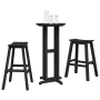 Conjunto de Taburetes de Bar de Jardín  de 3 Piezas Negro HDPE | Foro24.es | Tu tienda online para hogar, jardín y más Foro24.es