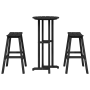 Conjunto de Taburetes de Bar de Jardín  de 3 Piezas Negro HDPE | Foro24.es | Tu tienda online para hogar, jardín y más Foro24.es