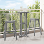 Juego de Bar de Jardín  de 3 Piezas Gris Claro HDPE | Foro24.es | Tu tienda online para hogar, jardín y más Foro24.es