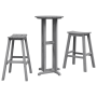 Juego de Bar de Jardín  de 3 Piezas Gris Claro HDPE | Foro24.es | Tu tienda online para hogar, jardín y más Foro24.es