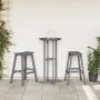 Juego de Bar de Jardín  de 3 Piezas Gris Claro HDPE | Foro24.es | Tu tienda online para hogar, jardín y más Foro24.es