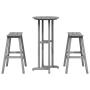 Juego de Bar de Jardín  de 3 Piezas Gris Claro HDPE | Foro24.es | Tu tienda online para hogar, jardín y más Foro24.es