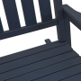 Conjunto de Lounge de Jardín de 3 Piezas Azul Marino HDPE de , Sillas de jardín - Ref: Foro24-3335815, Precio: 305,61 €