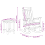 Set de Lounge para Jardín 3 Piezas Negro HDPE de , Sillas de jardín - Ref: Foro24-3335816, Precio: 317,99 €, Descuento: %