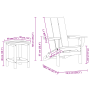 Juego de lounge de jardín  3 piezas blanco HDPE | Foro24.es | Tu tienda online para hogar, jardín y más Foro24.es