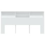 Weißes Kopfteilmöbel 200x19x103,5 cm von vidaXL, Kopf- und Fußteile - Ref: Foro24-811889, Preis: 81,13 €, Rabatt: %