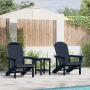 Conjunto de Lounge de Jardín  de 3 Piezas Azul Marino HDPE | Foro24.es | Tu tienda online para hogar, jardín y más Foro24.es