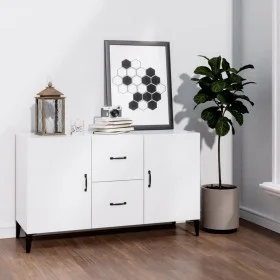 Hochglanzweißes Sideboard aus Holzwerkstoff, 100 x 36 x 60 cm von vidaXL, Sideboards - Ref: Foro24-812525, Preis: 92,42 €, Ra...