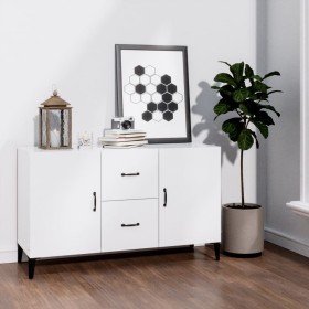 Hochglanzweißes Sideboard aus Holzwerkstoff, 100 x 36 x 60 cm von vidaXL, Sideboards - Ref: Foro24-812525, Preis: 96,01 €, Ra...