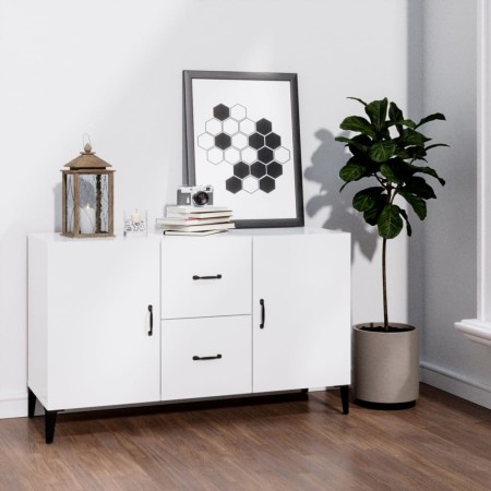Glossy white engineered wood sideboard 100x36x60 cm by vidaXL, Sideboards - Ref: Foro24-812525, Price: 96,01 €, Discount: %