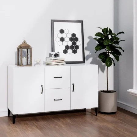 Glossy white engineered wood sideboard 100x36x60 cm by vidaXL, Sideboards - Ref: Foro24-812525, Price: 92,38 €, Discount: %
