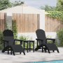 Conjunto de Jardín de 3 Piezas Negro HDPE | Foro24.es | Tu tienda online para hogar, jardín y más Foro24.es