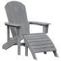 Conjunto de Jardín de 3 Piezas Gris Claro HDPE de , Sillas de jardín - Ref: Foro24-3335849, Precio: 335,16 €, Descuento: %