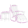 Conjunto de Jardín de 3 Piezas Gris Claro HDPE de , Sillas de jardín - Ref: Foro24-3335849, Precio: 335,16 €, Descuento: %