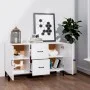 Glossy white engineered wood sideboard 100x36x60 cm by vidaXL, Sideboards - Ref: Foro24-812525, Price: 92,38 €, Discount: %
