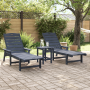 Juego de Jardín de 3 Piezas Azul Marino HDPE de , Sillas de jardín - Ref: Foro24-3335855, Precio: 349,88 €