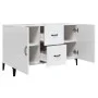 Glossy white engineered wood sideboard 100x36x60 cm by vidaXL, Sideboards - Ref: Foro24-812525, Price: 92,38 €, Discount: %