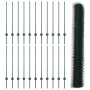 Postes de Cerca  11 pcs U-Channel Verde 100 cm Acero | Foro24.es | Tu tienda online para hogar, jardín y más Foro24.es