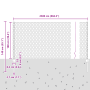 VidaXL Cerca Hexagonal con 22 Posts en U Gris 1x25 m de Acero | Foro24.es | Tu tienda online para hogar, jardín y más Foro24.es